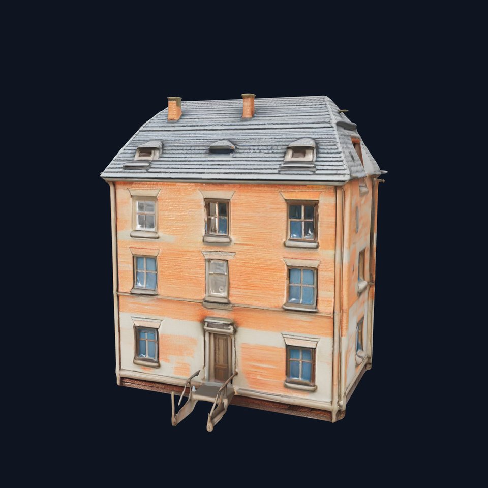 Abandoned Brick House Model Pack with Detailed Textures